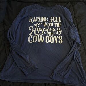 Navy Long Sleeve Graphic Tee